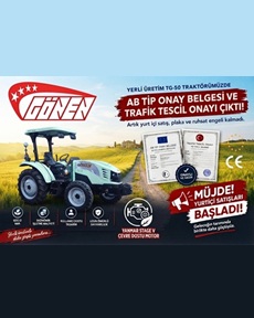 Müjde! Gönen TG-50 Artık Yurtiçinde Satışta!